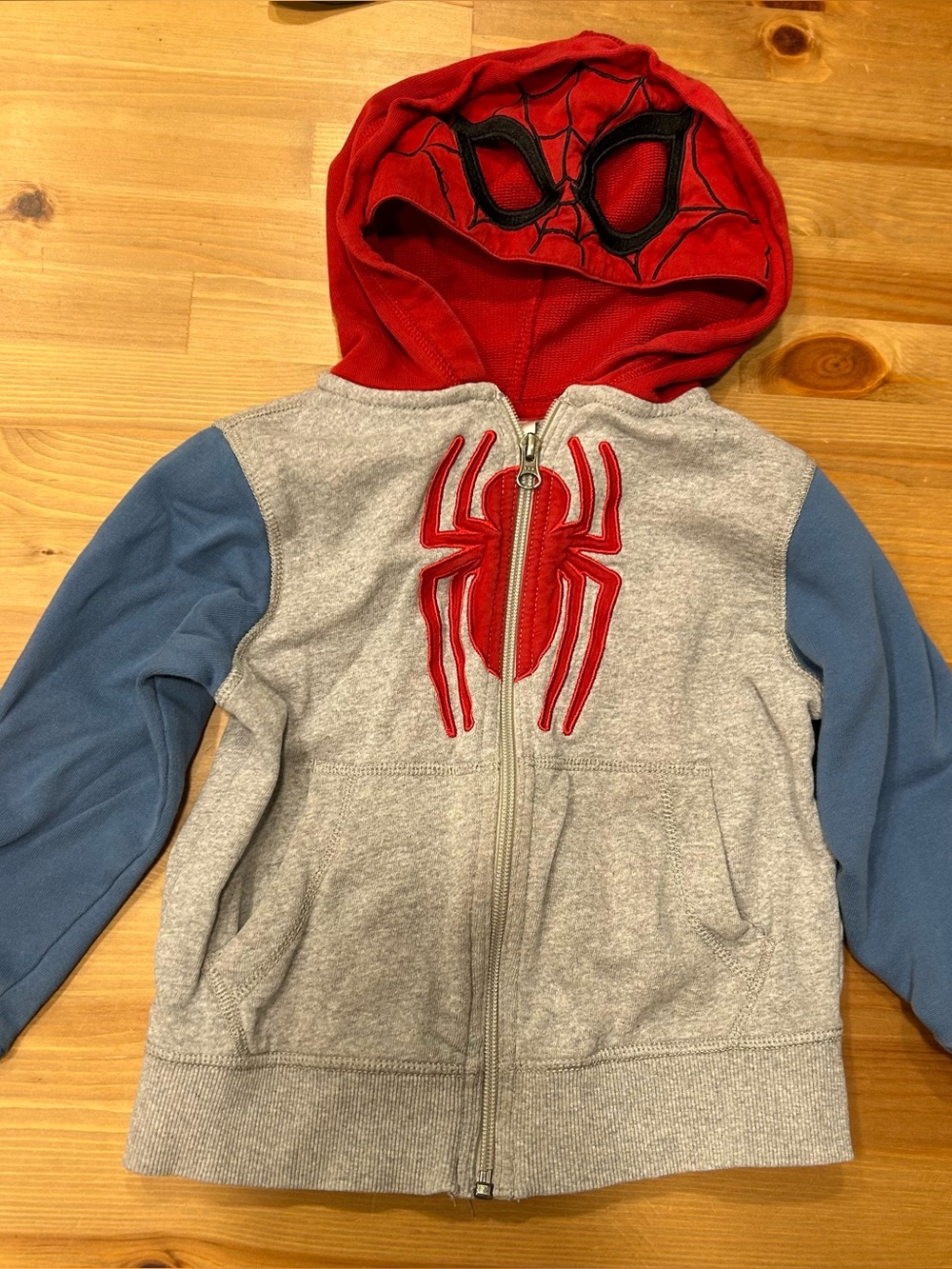 Hanna Andersson Marvel Spider-Man Mask Zip Hoodie Size 4 (100 cm)